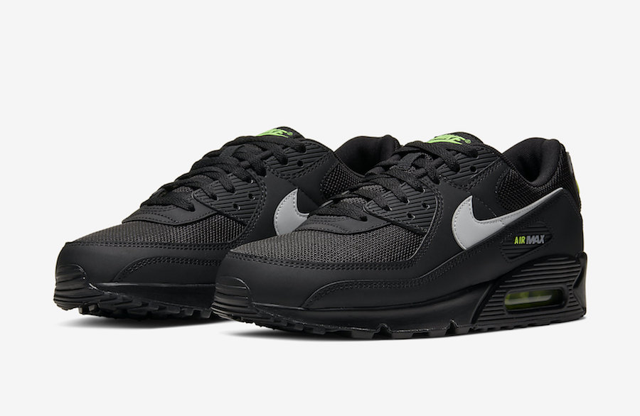 Nike Air Max 90 in Black and Volt
