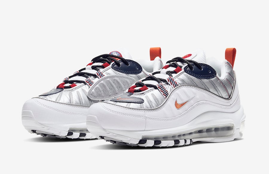 Nike Air Max 98 Starfish Wolf Grey Gym Red CQ3990-100 Release Date Info