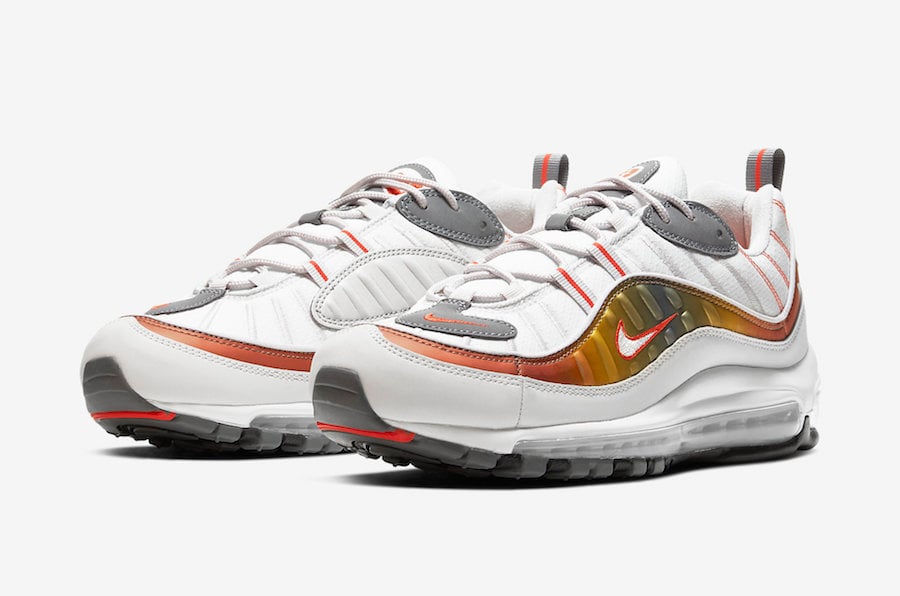 Nike Air Max 98 White Grey Orange CD0132-002 Release Date Info