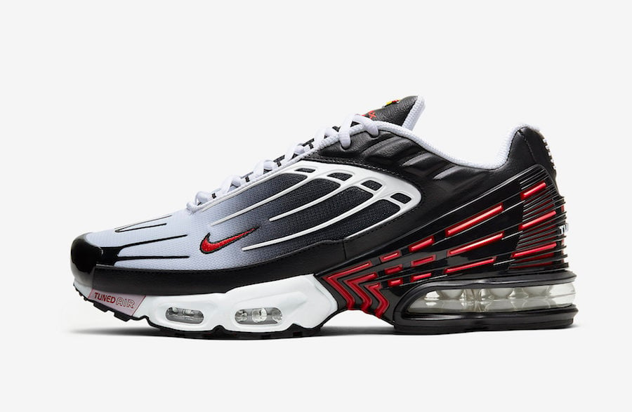 Nike Air Max Plus 3 Black White Red CD7005-004 Release Date Info