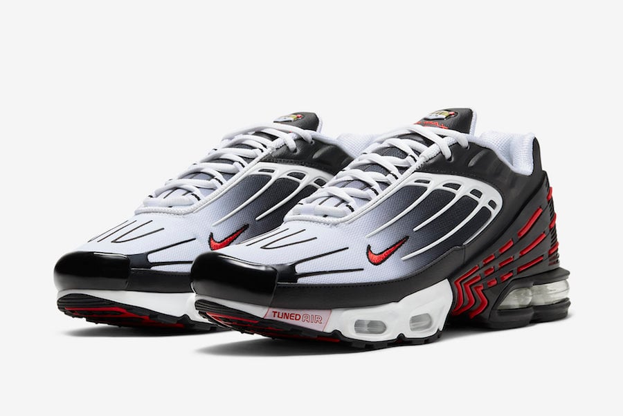 Nike Air Max Plus 3 Releasing in Black, White and Red
