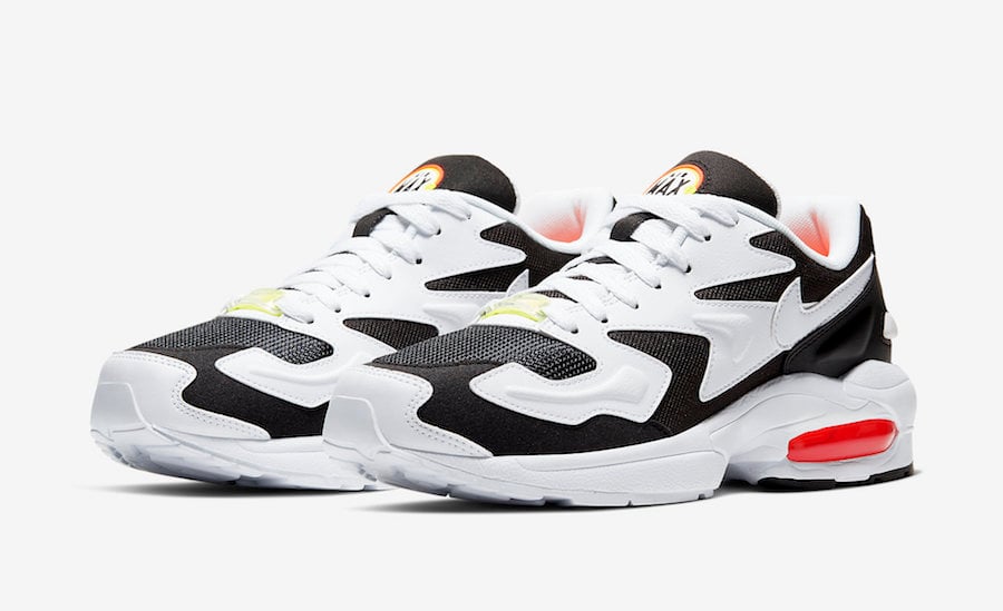 Nike Air Max2 Light in Black and White with Vibrant Accents