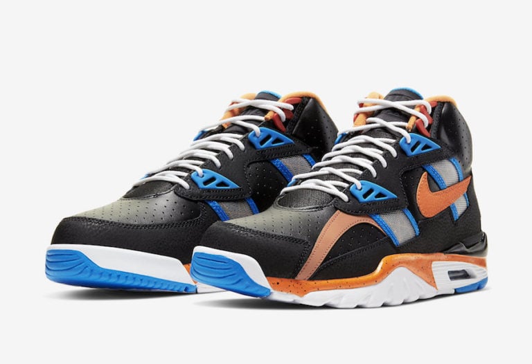 nike air trainer sc high orange blue