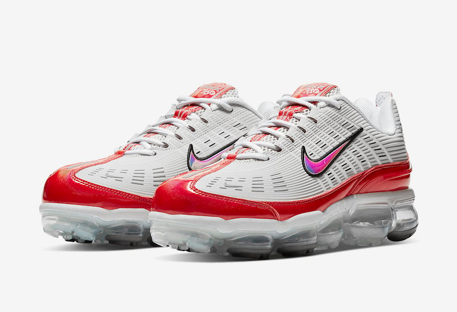 nike air vapormax red and white