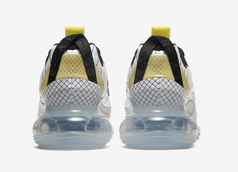 Nike MX 720-818 White Black Yellow CI3871-100 Release Date Info