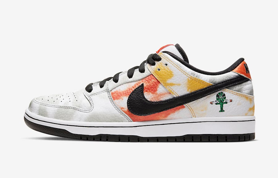 Nike SB Dunk Low Raygun Tie-Dye White BQ6832-101 Release Date