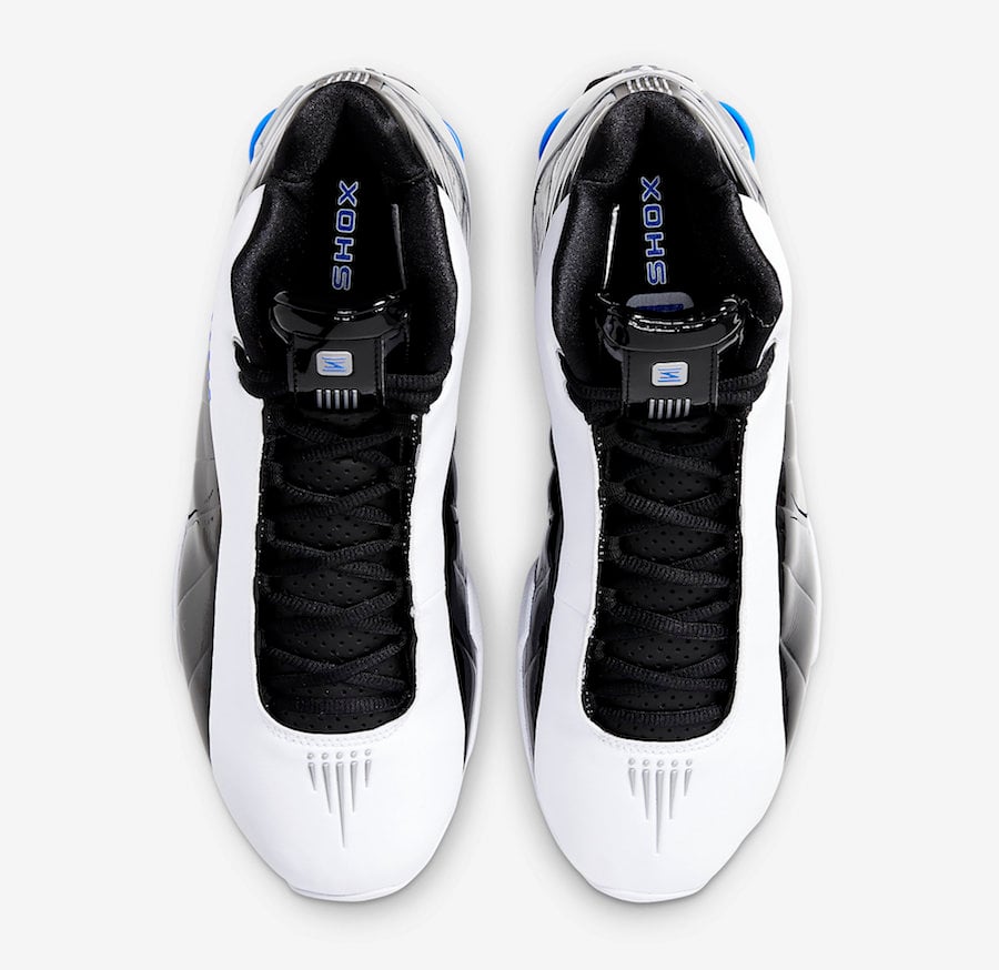 Nike Shox BB4 White Black Blue AT7843-102 Release Date Info