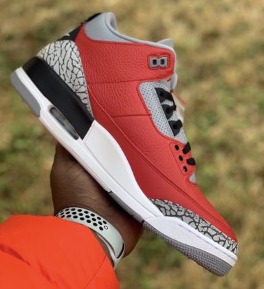 retro 3 cement red