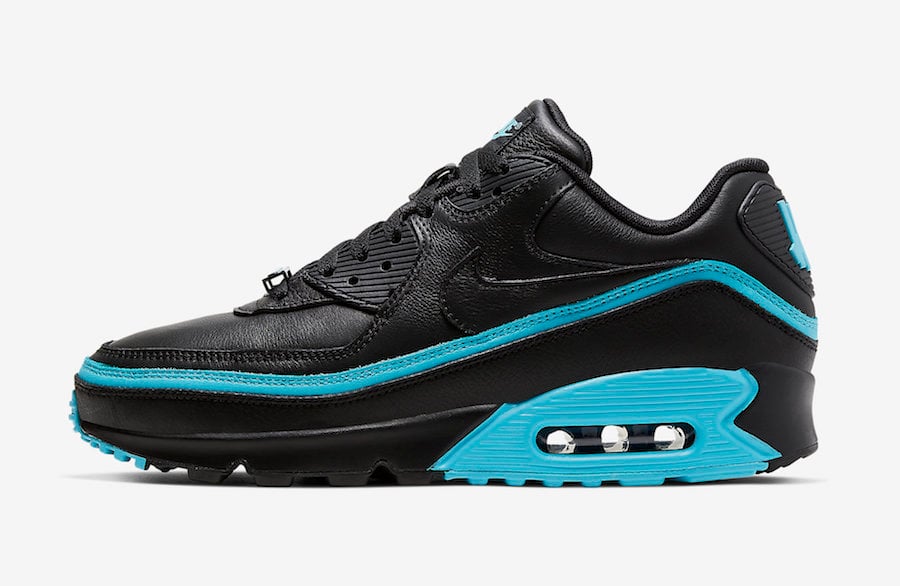 Undefeated Nike Air Max 90 Black Blue Fury CJ7197-002 Release Date