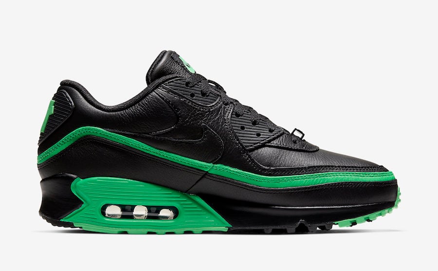 Undefeated Nike Air Max 90 Black Green Spark CJ7197-004 Release Date