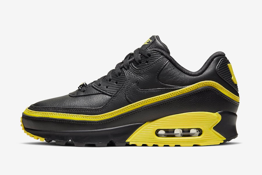 Undefeated Nike Air Max 90 Black Optic Yellow CJ7197-001 2019 Release Date