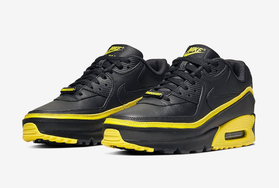 nike air max 90 undefeated black optic yellow