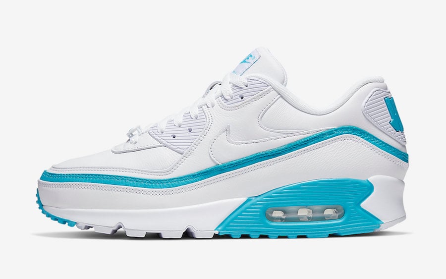 Undefeated Nike Air Max 90 White Blue Fury CJ7197-102 Release Date