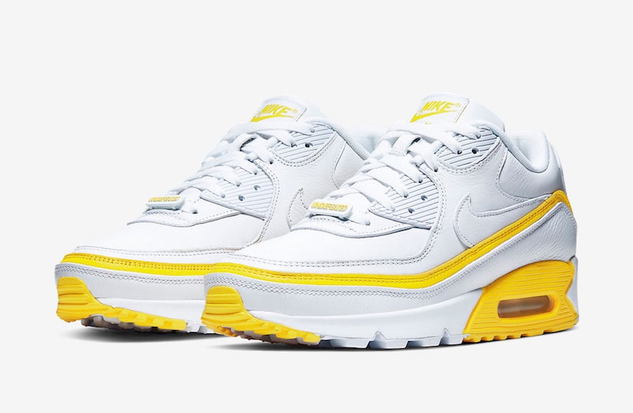 Undefeated Nike Air Max 90 White Optic Yellow CJ7197-101 2019 Release Date