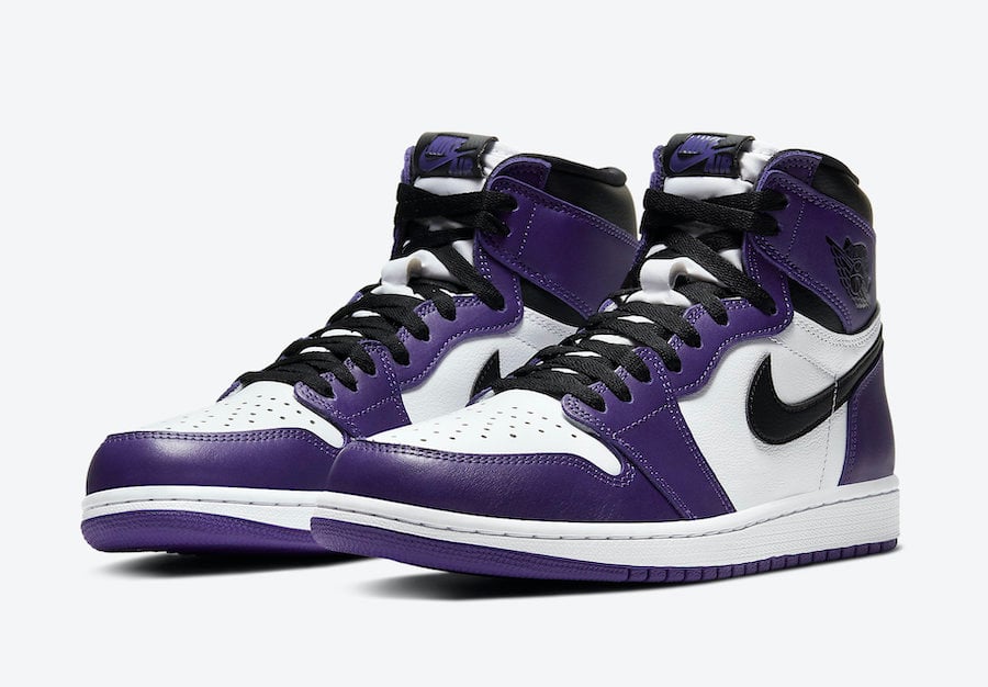 jordan 1 court purple youth