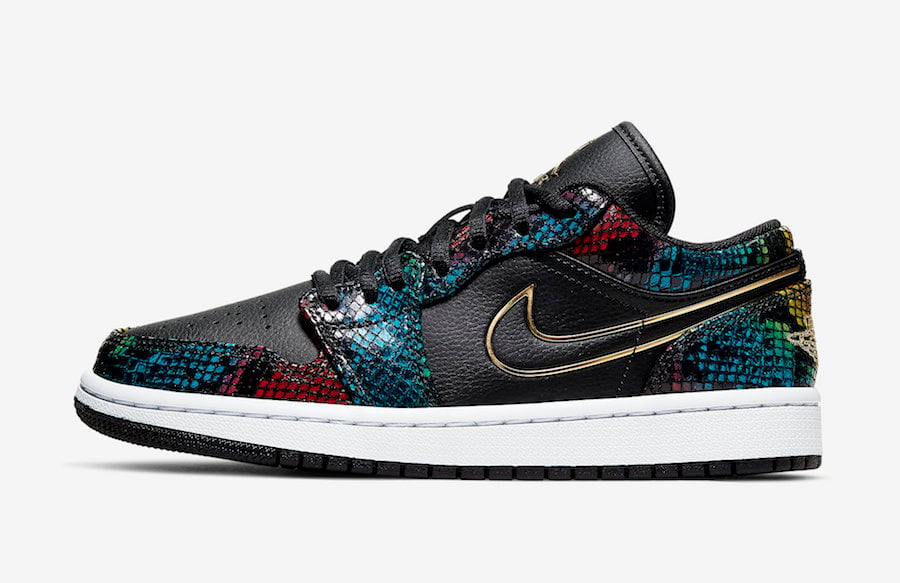 jordan 1 low multicolor snakeskin