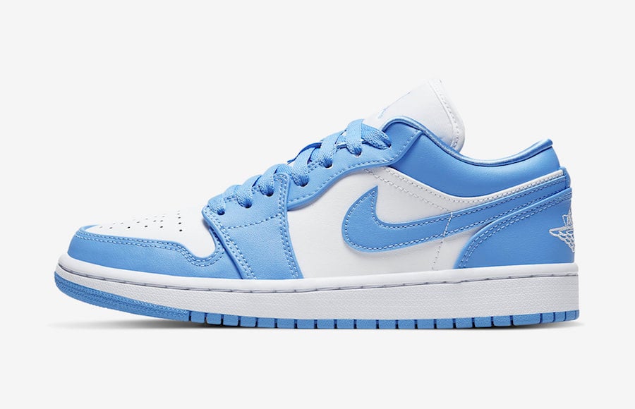 Air Jordan 1 Low UNC University Blue White AO9944-441 Release Date