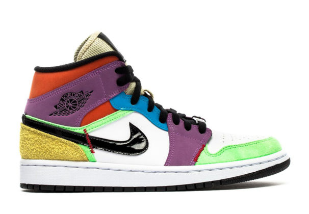 air jordan 1 mid se lightbulb multicolor