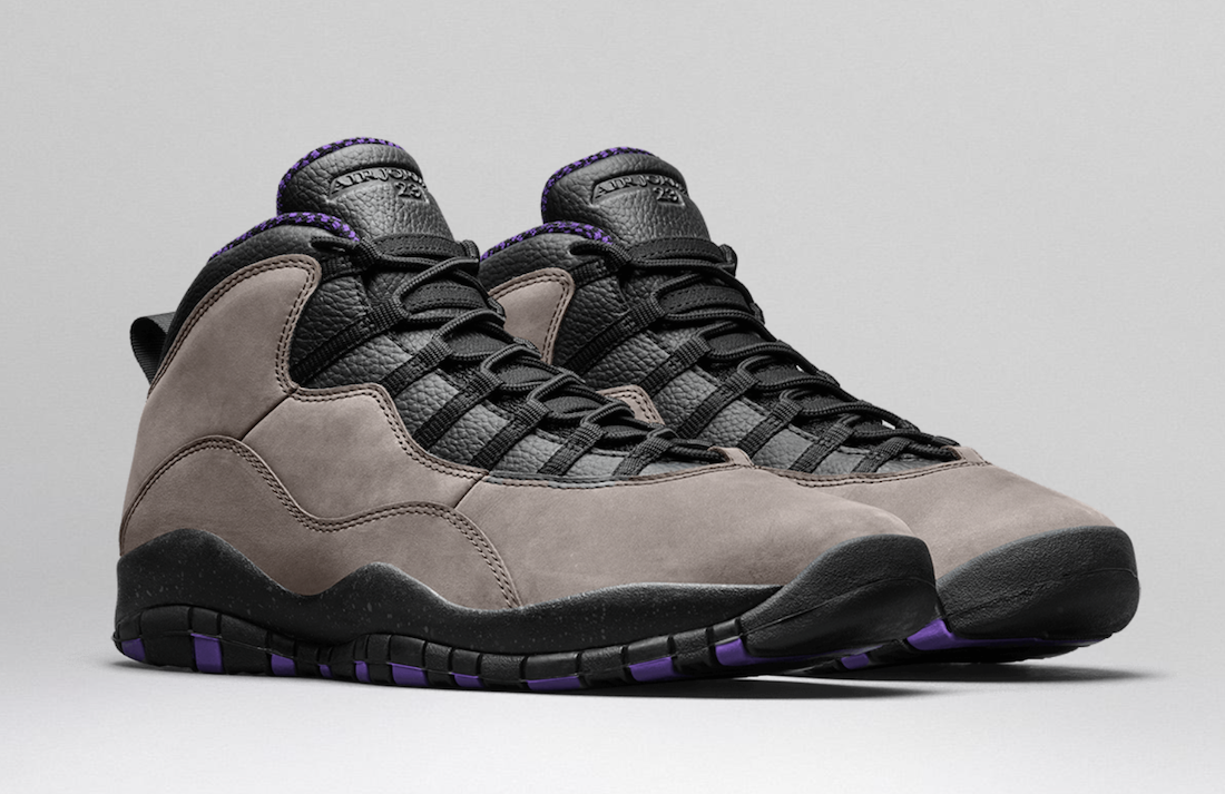 Air Jordan 10 Dark Mocha Infrared 23 Black Prism Violet CT8011-200 Release Date