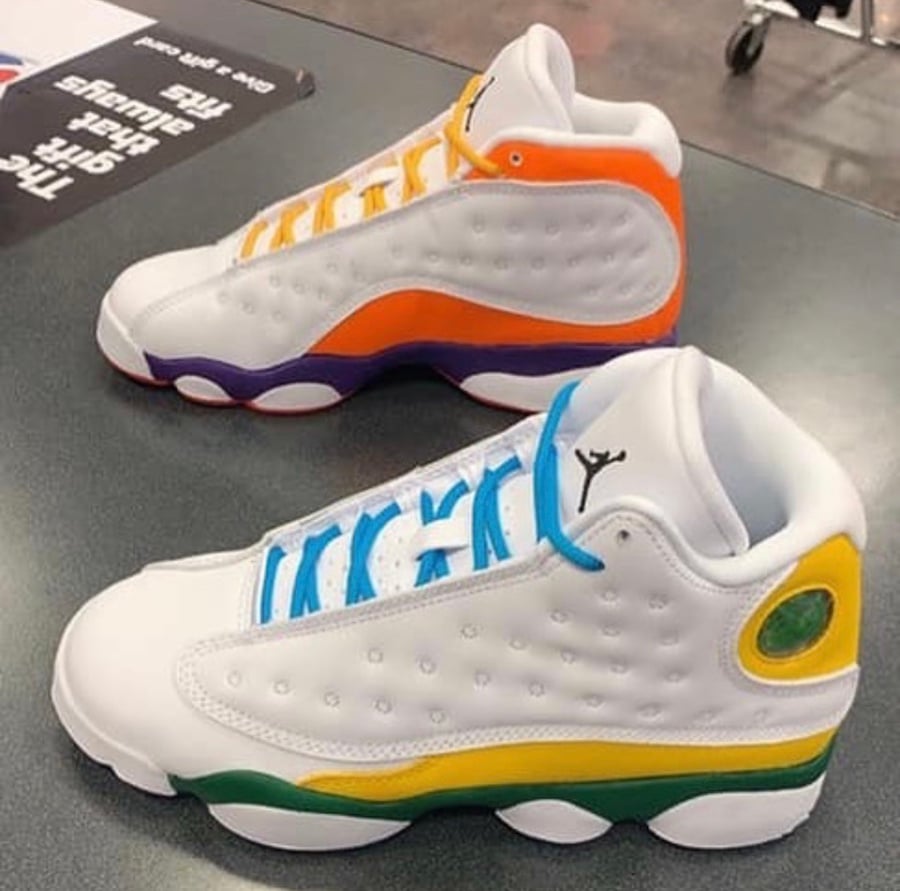 white black court purple total orange jordan 13