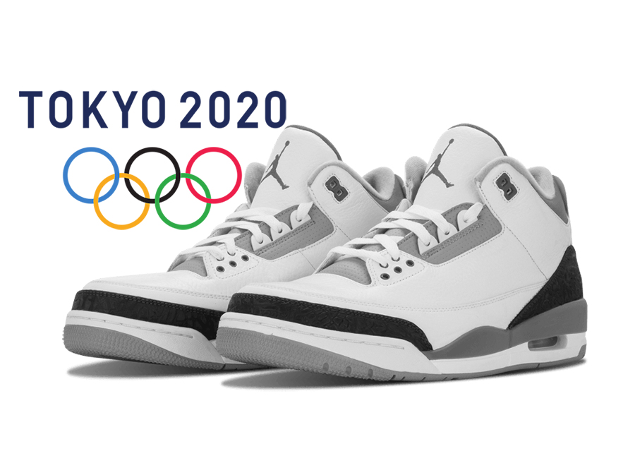 Air Jordan 3 Tokyo Olympics White Fire Red Black CZ6431-100 Release Date Info