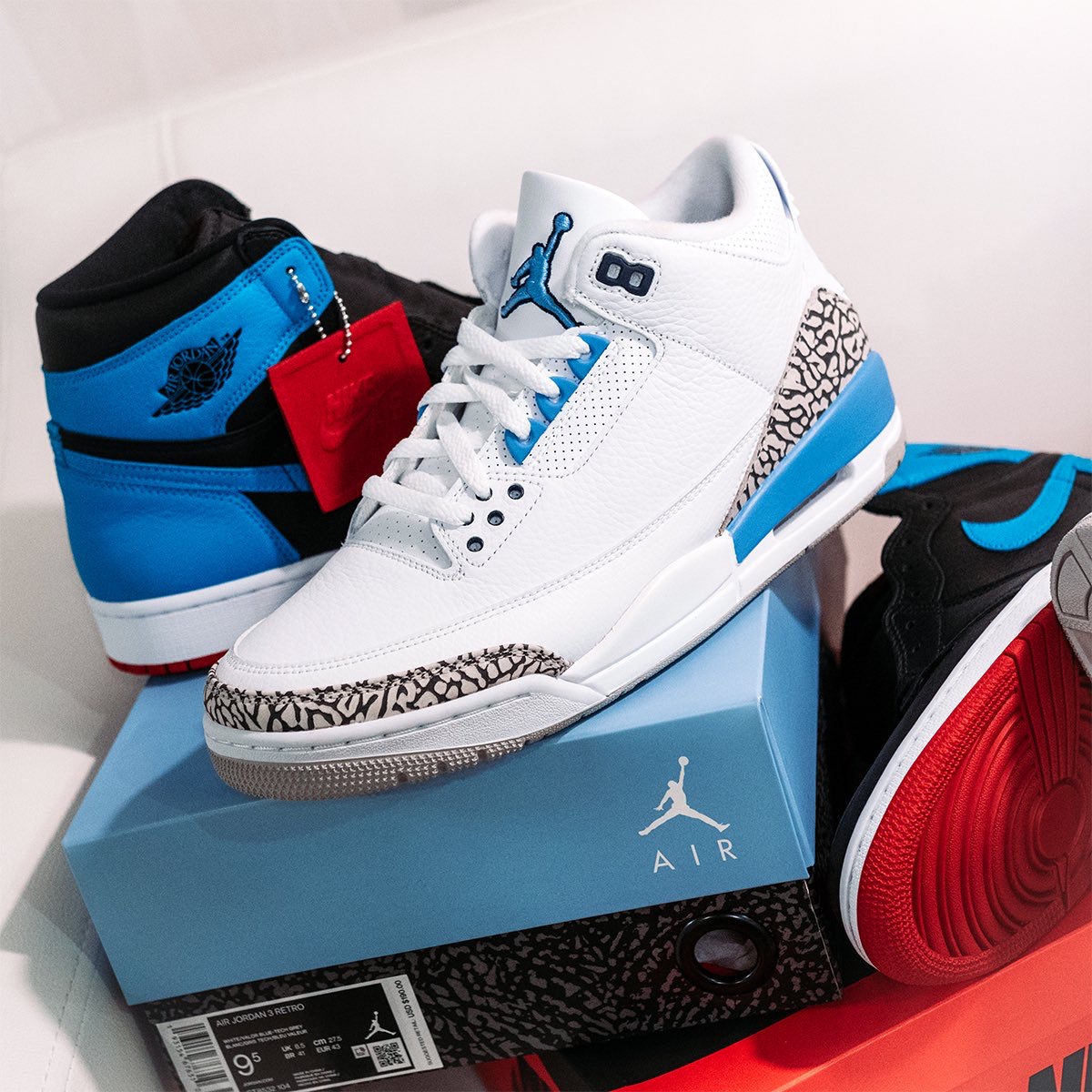 jordan retro 3 sky blue