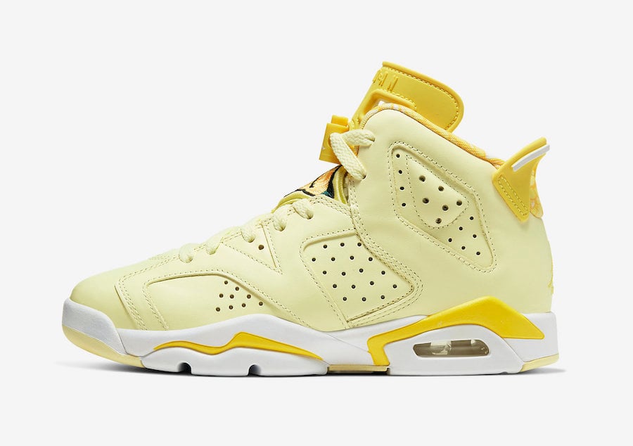 Air Jordan 6 GS Floral Crimson Tint Dynamic Yellow 543390-800