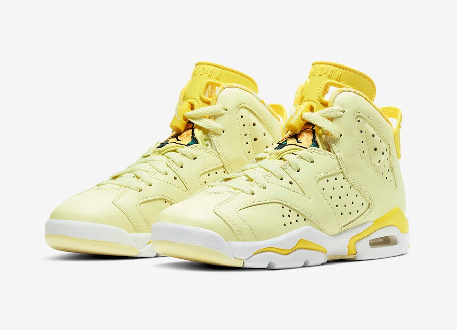 Air Jordan 6 GS Floral Dynamic Yellow 