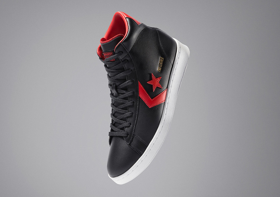 Converse Pro Leather Black Red All-Star Release Date Info Converse Pro Leather Black Red All-Star Release Date Info