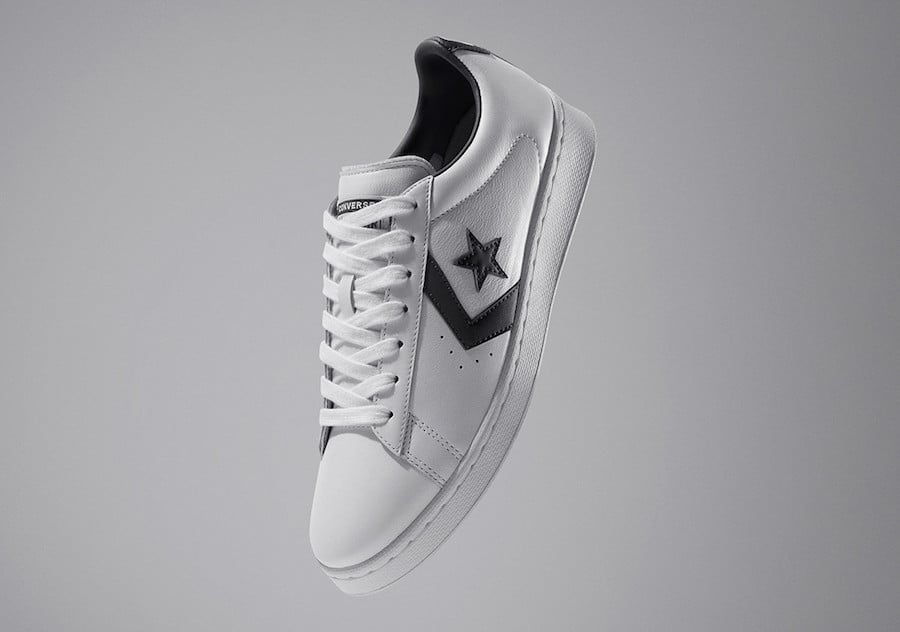 Converse Pro Leather Low White Black All-Star Release Date Info Converse Pro Leather Low White Black All-Star Release Date Info