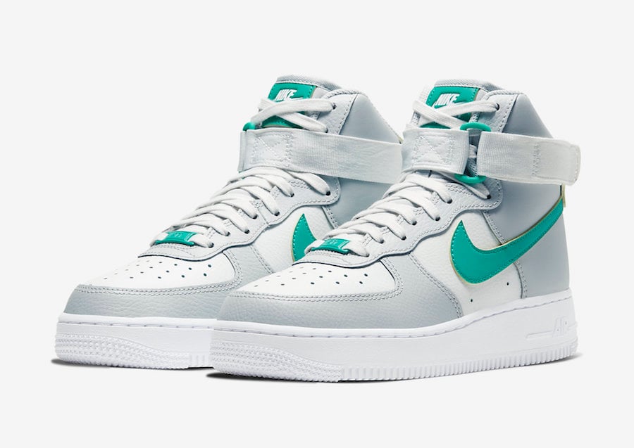 air force 1 grey and green