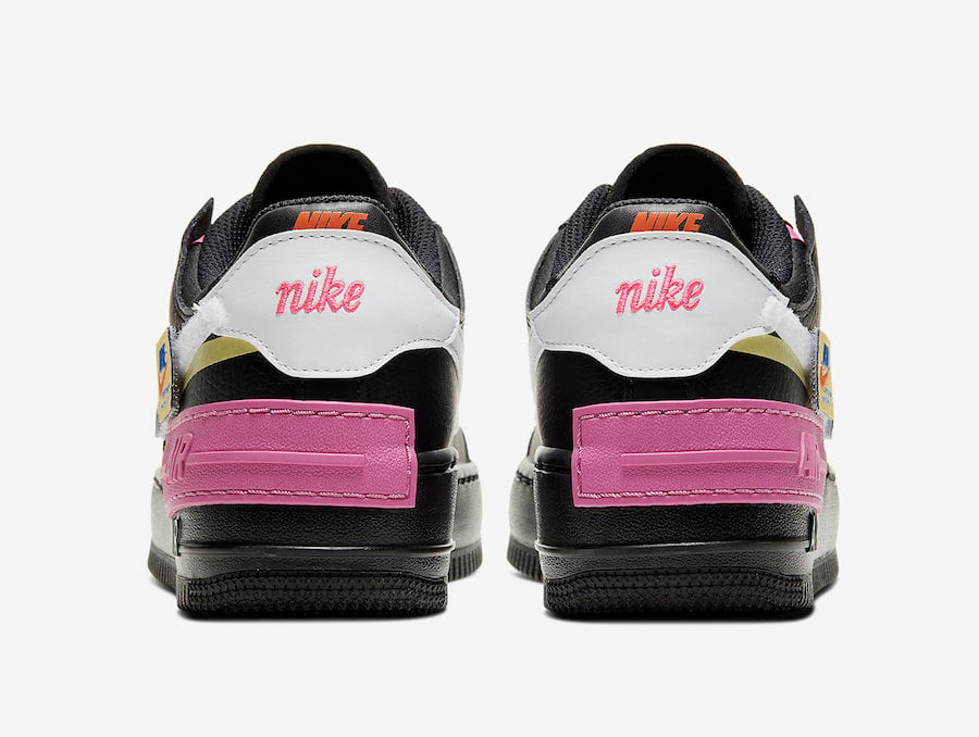 Nike Air Force 1 Shadow Black Fuchsia CU4743-001 Release Date Info