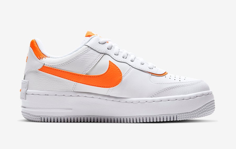 air force 1 shadow white total orange