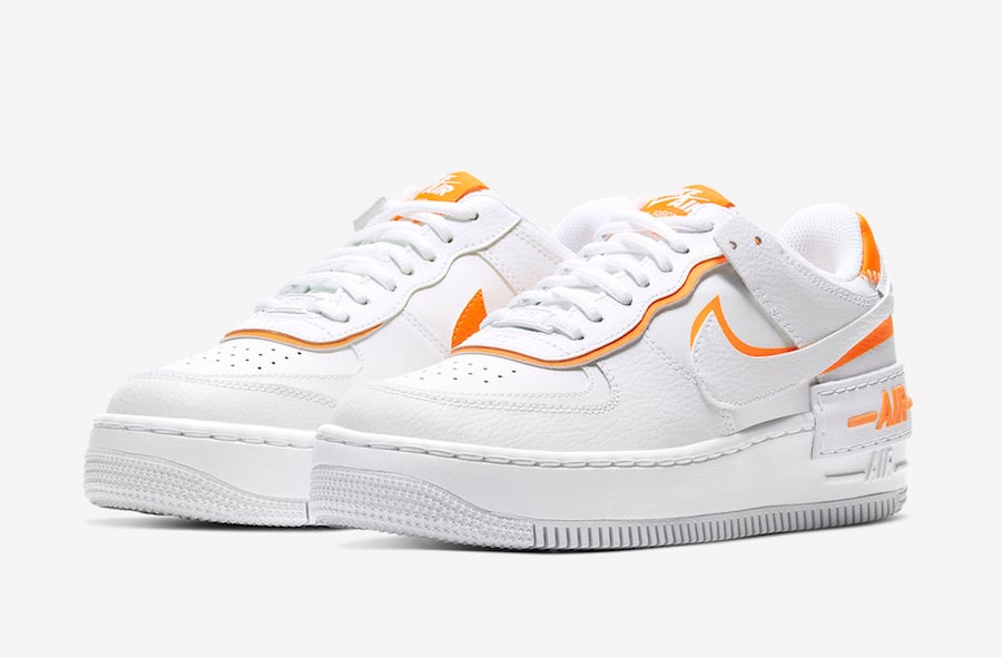 nike air force with orange tag