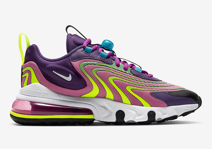 Nike Air Max 270 React ENG Eggplant Magic Flamingo CK2595-500 Release Date Info