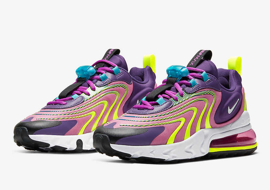 nike air max 270 react eng purple