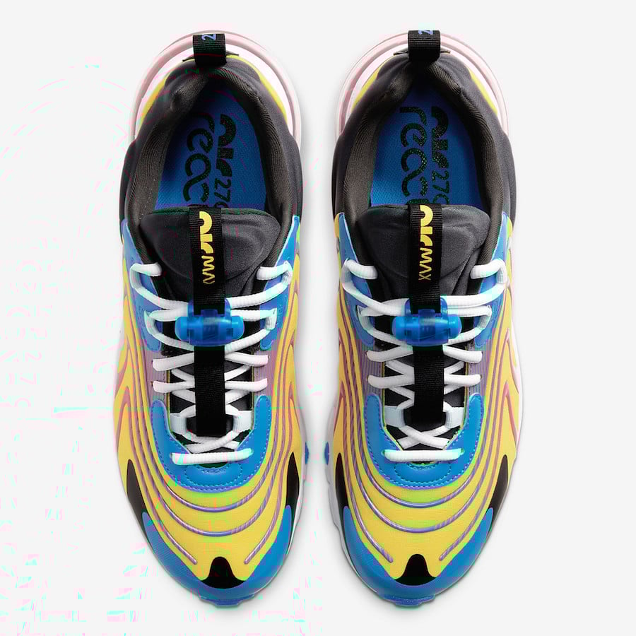 Nike Air Max 270 React ENG Laser Blue White Anthracite CD0113-400 Release Date Info