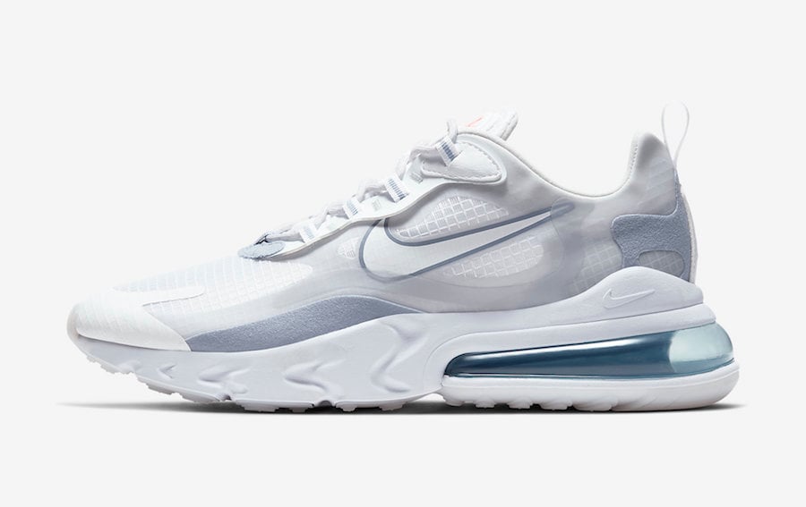 Nike Air Max 270 React Pure Platinum Indigo Fog CT1265-100 Release Date Info