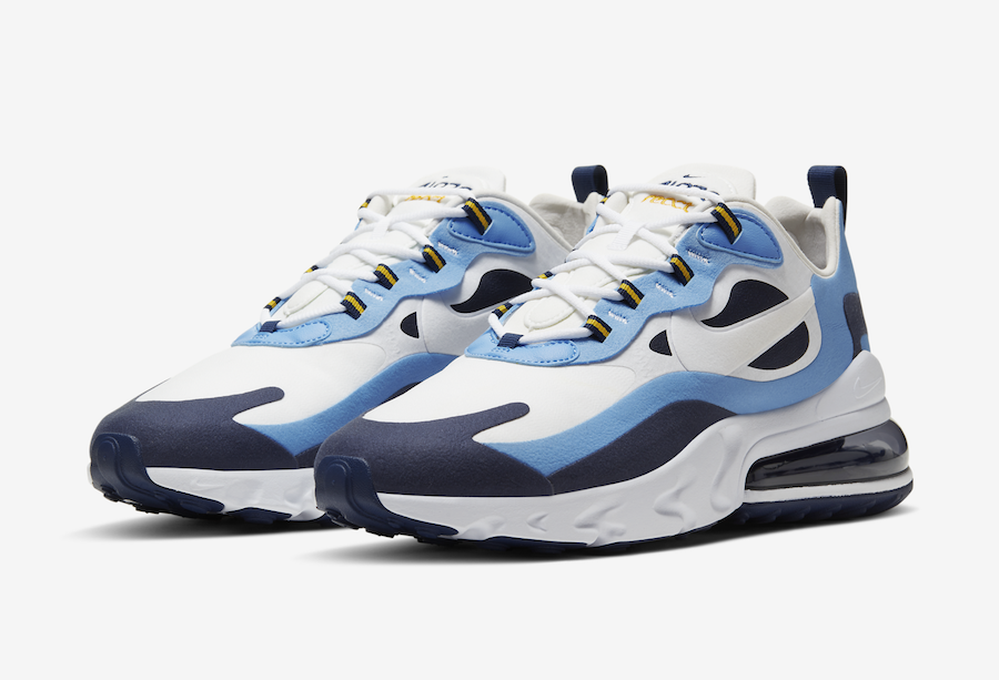 blue nike air max 270 react