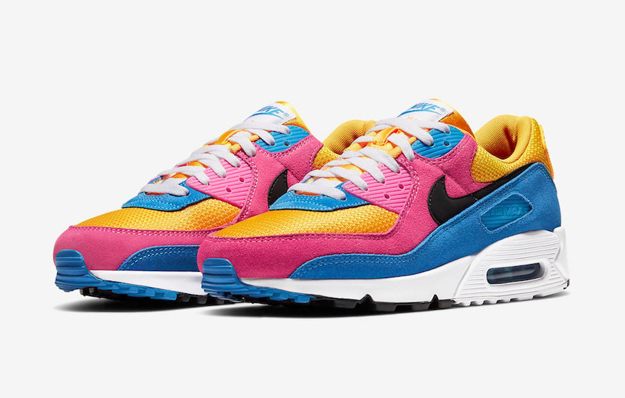 nike air max 90 pink blue