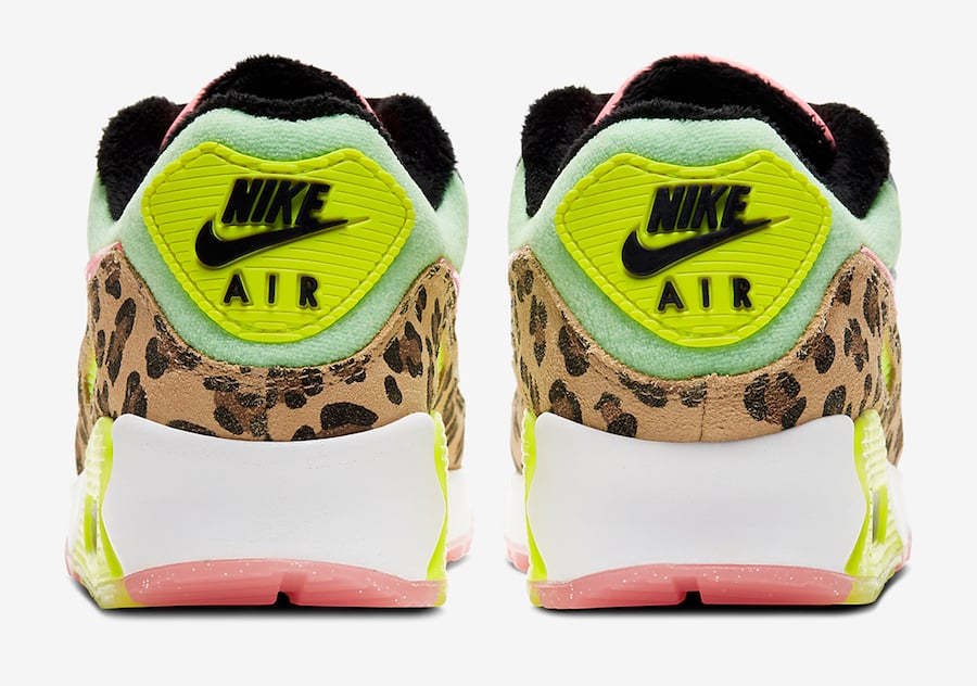 nike air max 90 pink leopard trainers