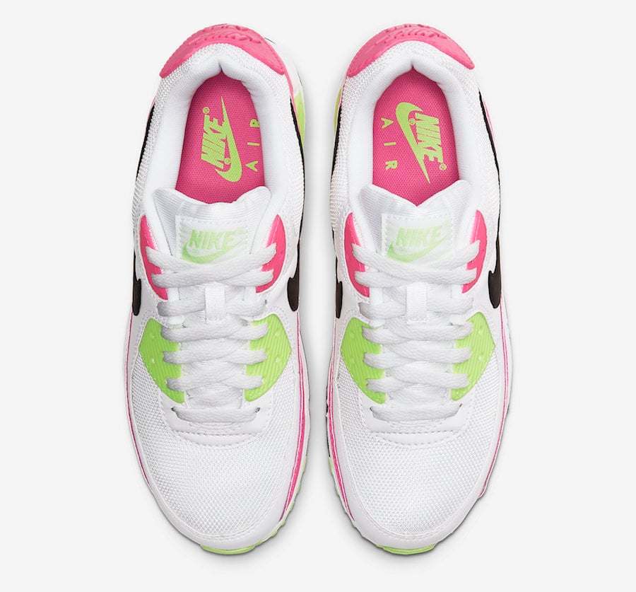 green and pink nike air max