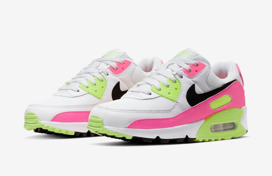 neon pink nike air max 90