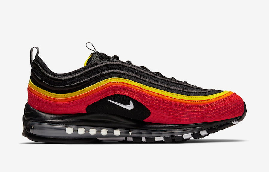 black and red nike 97