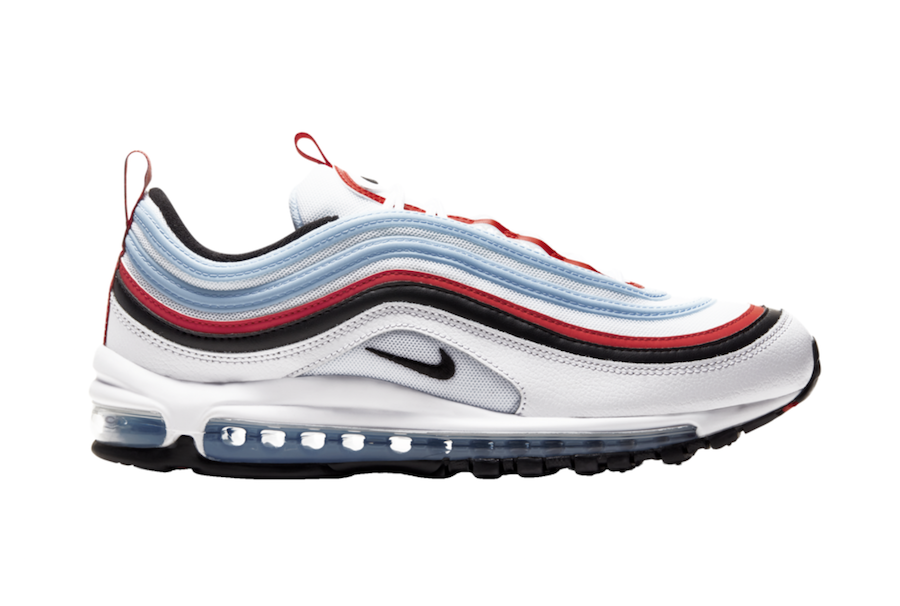 Nike Air Max 97 Light Blue Red Black 