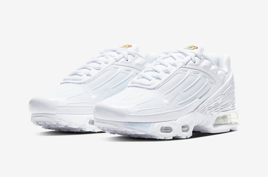 Nike Air Max Plus 3 Triple White CD6871-100 Release Date Info Nike Air Max Plus 3 Triple White CD6871-100 Release Date Info