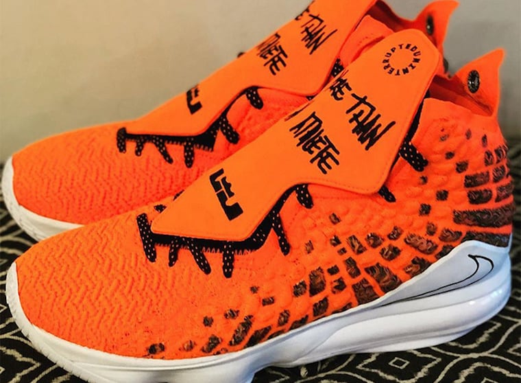 Alternate Nike LeBron 17 ‘More Than An Athlete’ in Orange