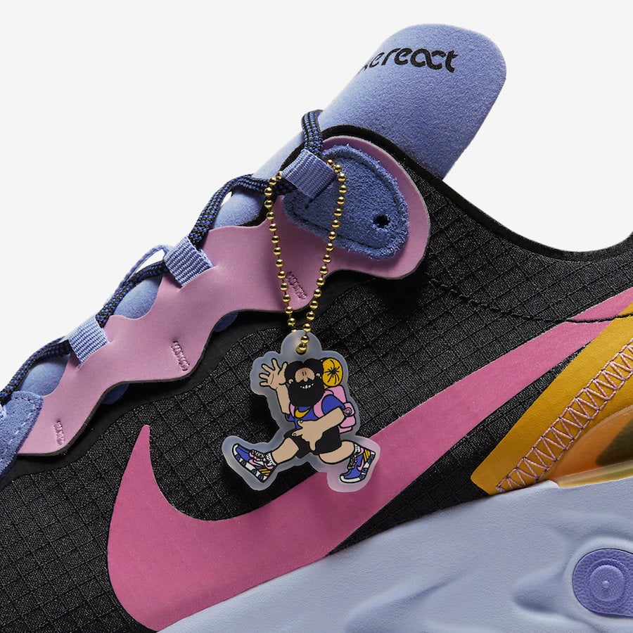 Nike React Element 55 ACG Light Thistle Pollen Rise Magic Flamingo CI9593-001 Release Date Info