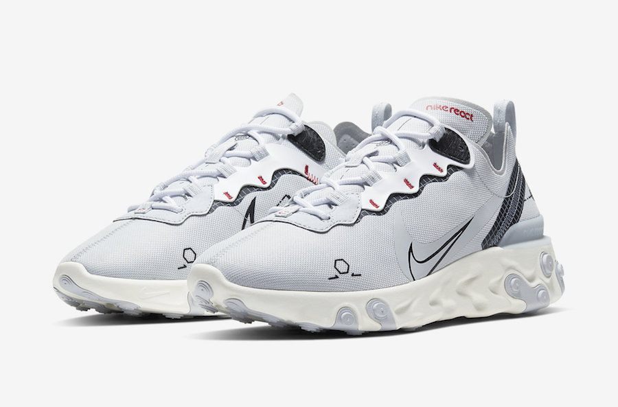 nike react element 55 schematic white