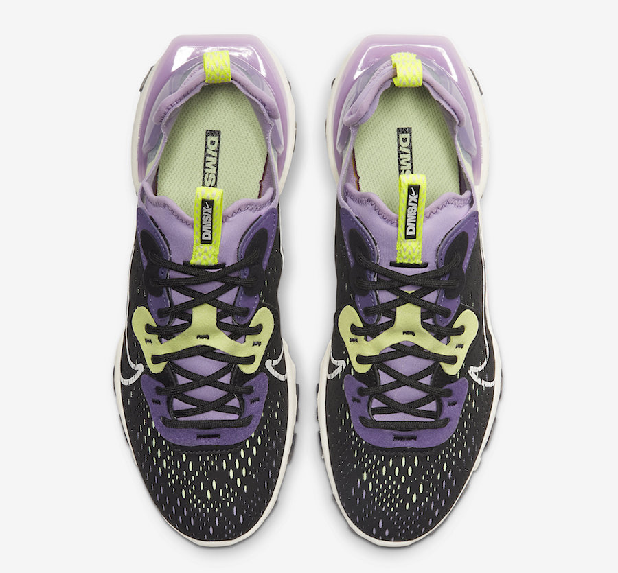 Nike React Vision Black Purple Yellow CI7523-002 Release Date Info
